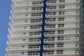 Apartment balconies overlooking Biscayne Bay. Miami, FL.