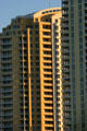 Condos rise in late afternoon sun. Miami, FL.