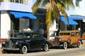 Classic cars in front of Park Central Hotel. Miami Beach, FL