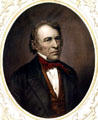 Detail of portrait of Zachary Taylor at Historical Museum of Southern Florida. Miami, FL.