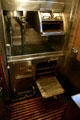 Charcoal stove in kitchen of Ferdinand Magellan Pullman at Gold Coast Railroad Museum. Miami, FL.