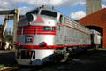 Chicago Burlington & Quincy Railroad E-9A #9913 diesel locomotive at Gold Coast Railroad Museum. Miami, FL.