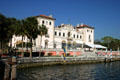 Vizcaya mansion built by International Harvester VP James Deering seen from Biscayne Bay. Miami, FL.