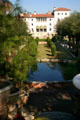 Overview of Vizcaya garden & house from the Casino hill. Miami, FL.