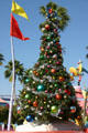 Christmas tree at Universal's Islands of Adventure. Orlando, FL.