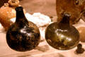 Bottles recovered from Spanish shipwreck in Museum of Florida History. Tallahassee, FL.