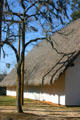 Thatched roof of San Luis mission church. Tallahassee, FL.