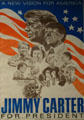 Jimmy Carter campaign poster in Jimmy Carter Presidential Museum. Atlanta, GA.
