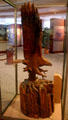 Eagle wood carving by Charles & Linda Widmer in Jimmy Carter Presidential Museum. Atlanta, GA.