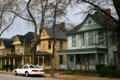 Queen Anne houses 514-526 Auburn Ave. in M.L. King Jr. National Historic District. Atlanta, GA.