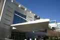 Memorial Arts Building canopied entrance on campus of Robert W. Woodruff Arts Center. Atlanta, GA.