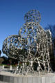 World Events sculpture by Tony Cragg at entrance of Memorial Arts Building. Atlanta, GA.