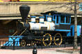 Antique locomotive decorates Atlanta Underground. Atlanta, GA.