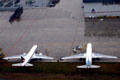 Planes being serviced on tarmac at Atlanta International Airport. Atlanta, GA