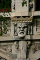 Carved scowling face on Imperial Theatre. Augusta, GA.
