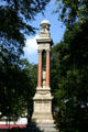 Monument to William Washington Gordon , founder of Georgia Central Railroad & Banking Company on Wright Square. Savannah, GA.