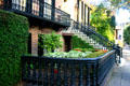 Front iron railings of Abraham Minis house. Savannah, GA.