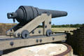 Confederate Brooke Rifle with range of five miles & shell weighing 64 pounds was cast in Richmond, VA, is now at Fort Pulaski Monument. GA