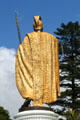 Back of statue of King Kamehameha I. Honolulu, HI.