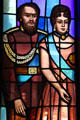 Kamehameha IV & Queen Emma on St. Andrew's Cathedral's Great West Window