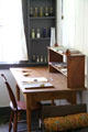 Apothecary & desk in Oldest Frame House of Mission House Museum. Honolulu, HI.