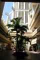 Octagonal pergola-like structure over lobby of Hyatt Regency Waikiki. Waikiki, HI.