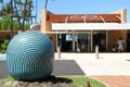 Waikiki Aquarium with Tropical Sounds ceramic grouping sculpture by Jun Kaneko. Waikiki, HI.