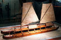 Model of Hawaiian war canoe at U.S. Army Museum. Waikiki, HI.