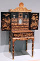 Chinese lacquer cabinet & writing table at Honolulu Academy of Arts. Honolulu, HI.