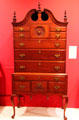 American high chest from Connecticut at Honolulu Academy of Arts. Honolulu, HI.