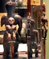 Hawaiian wooden guardian spirits at Bishop Museum. Honolulu, HI.