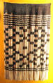 Maori piupiu skirt of flax scraped to form a pattern from New Zealand at Bishop Museum. Honolulu, HI