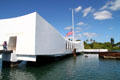 USS Arizona Memorial at Pearl Harbor. Honolulu, HI.