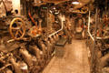 Diesel engines of USS Bowfin Submarine. Honolulu, HI.