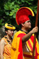 Hawaiian peoples in Rainbows of Paradise show at Polynesian Cultural Center. Laie, HI.