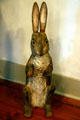 Carved rabbit at Amana Heritage Museum. Amana, IA.