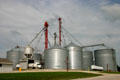 Typical prairie farm silos. West Amana, IA