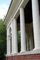 Front porch pillars of Dodge House. Council Bluffs, IA.