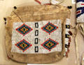 Sioux beaded medicine bag at Union Pacific Railroad Museum. Council Bluffs, IA.