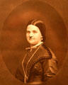Portrait of Mary Lincoln at Union Pacific Railroad Museum. Council Bluffs, IA.
