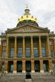 Central portico of Iowa State Capitol. Des Moines, IA.