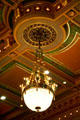 Chandelier in House chamber of Iowa State Capitol. Des Moines, IA.