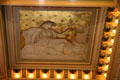 Ceiling relief honoring nature in Senate chamber of Iowa State Capitol. Des Moines, IA.