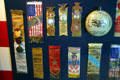 Badges from various Civil War veterans reunions at Historical Museum of Iowa. Des Moines, IA.