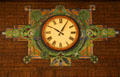 Mosaic wall clock in Merchants' National Bank. Grinnell, IA.