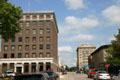 Downtown Mason City with City Center & Modern Brotherhood of America Buildings. Mason City, IA.