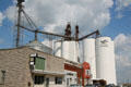 Village of Clarence with grain elevators. Clarence, IA.