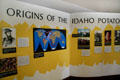 Origins of Idaho Potato display at Idaho Potato Museum. Blackfoot, ID.