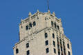 Details of crown of Willoughby Tower. Chicago, IL.