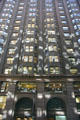 Monadnock Building , tallest masonry building in Chicago with walls at base six feet thick. Chicago, IL.